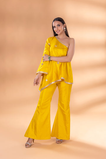 Tuscany Yellow One Shoulder Co-ord