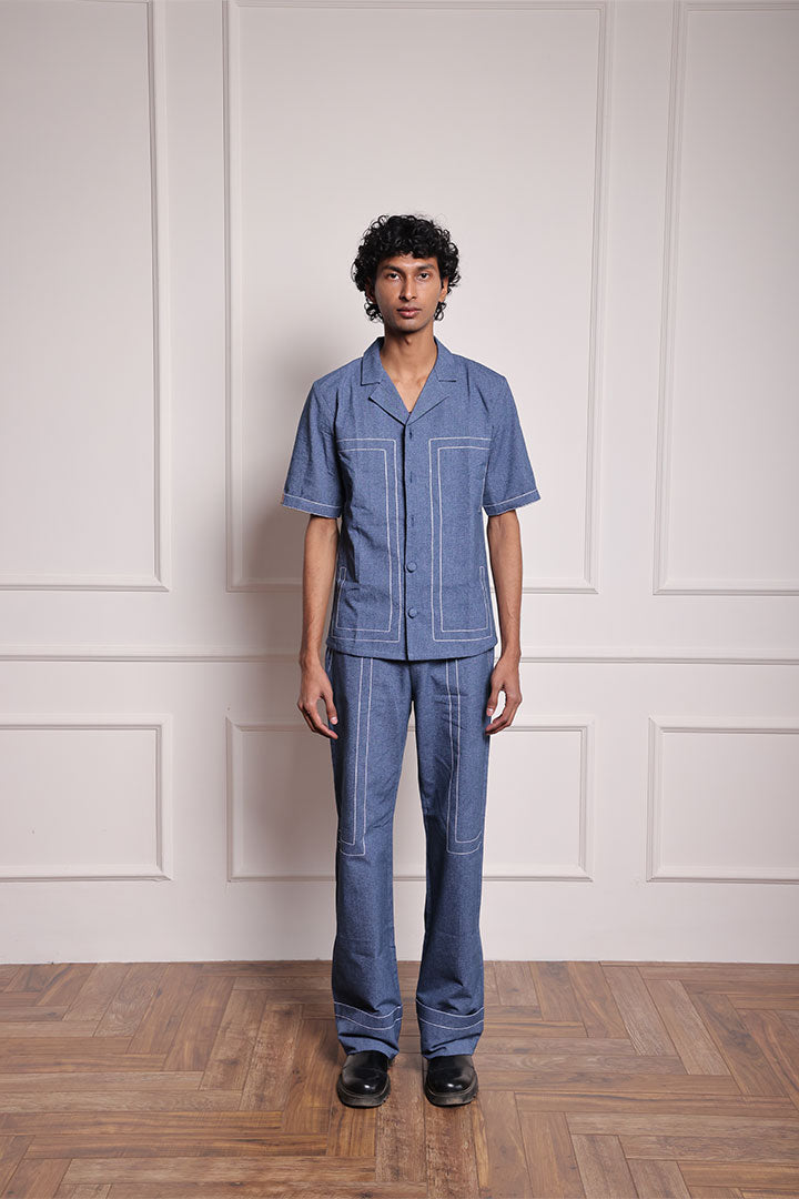 Stitch and Fold Unisex Denim Co-ord - Half