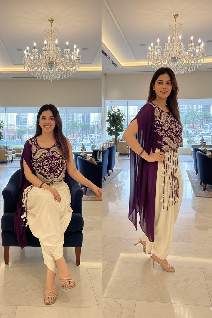 Amethyst Regal Dhoti Co-ord