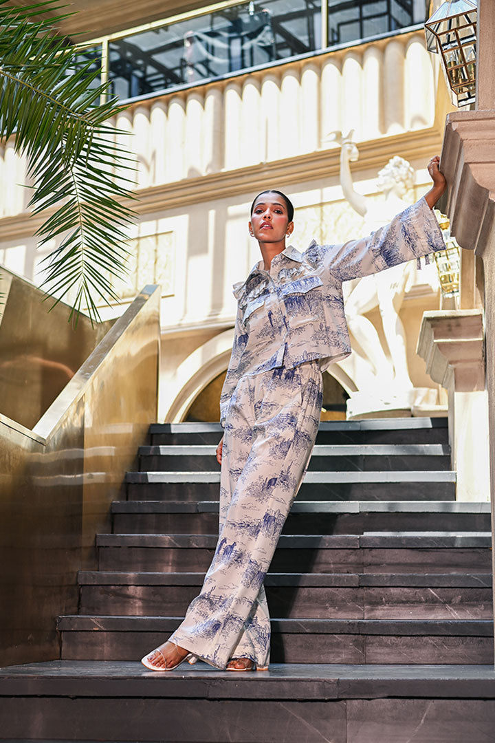 Diana Toile Ruffle Co-Ord