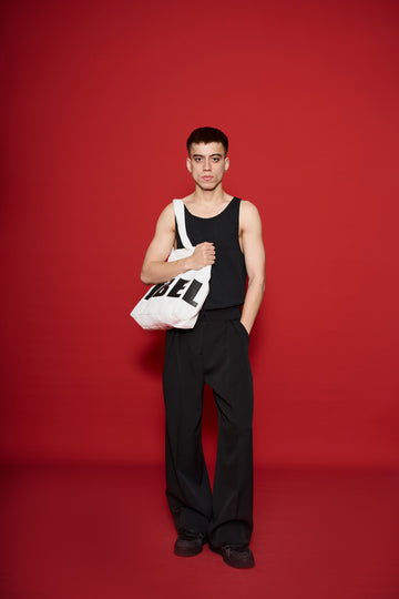 HIS Pleated Pants Black